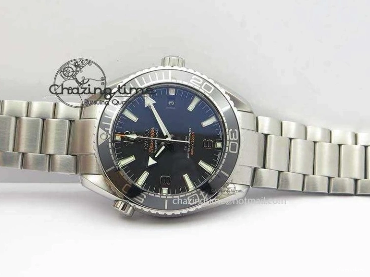 1225 Planet Ocean 2016 43.5mm SS Black Bezel BP 1:1 Best Edition Black Dial On SS Bracelet A WellDesigned 8195